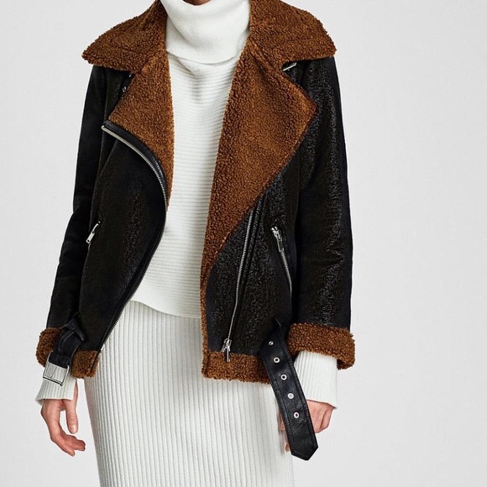 ZARA shearling jacket